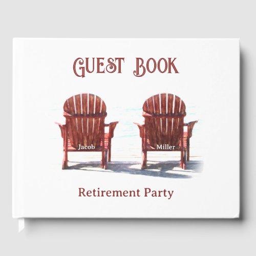 Adirondack Brown Beach Chairs Retirement Party