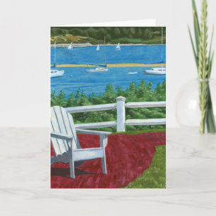 Adirondack Chair Painting Thank You Card