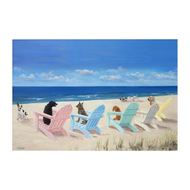 Adirondack Chair Tails Acrylic Print (Front)