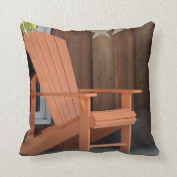 Adirondack Chair Throw Pillow by 16creative at Zazzle