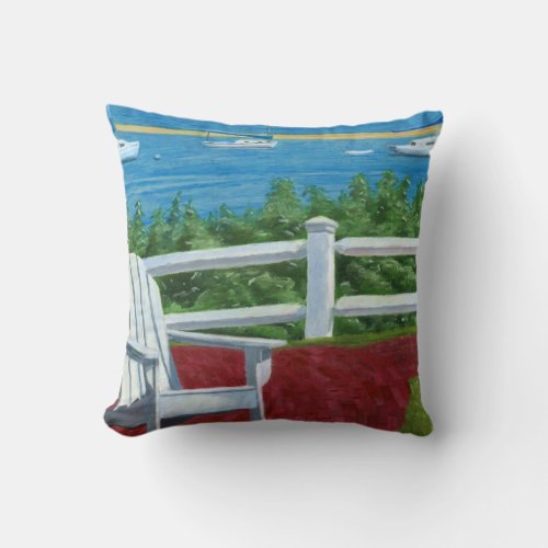 Adirondack Chair Throw Pillow