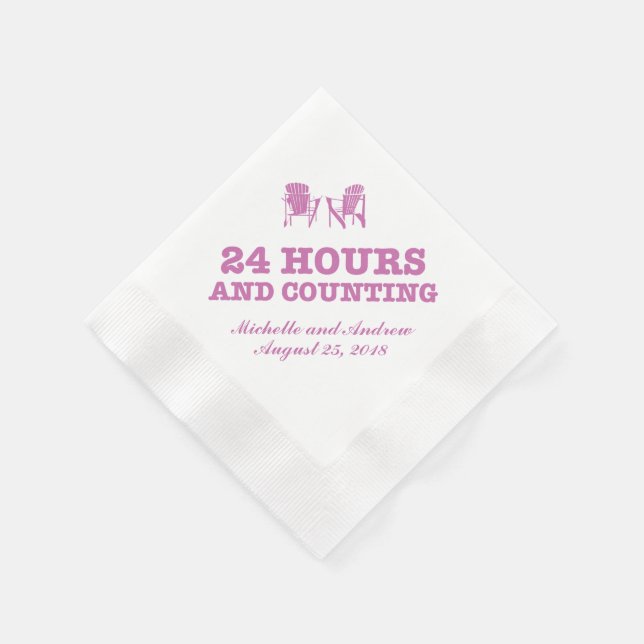 Adirondack Chairs | 24 Hours and Counting Napkins (Corner)
