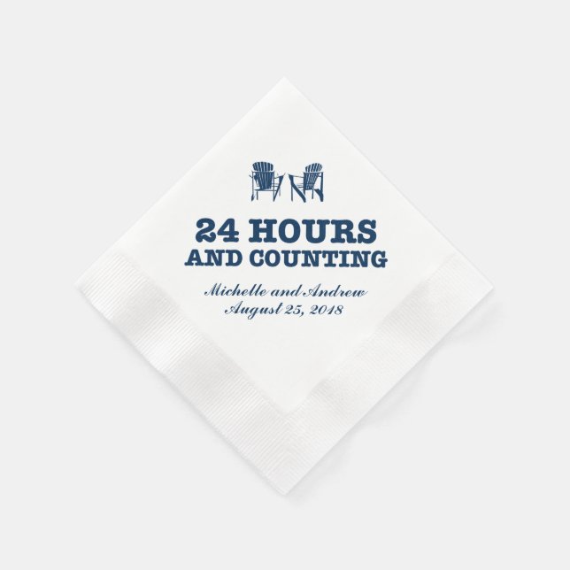 Adirondack Chairs | 24 Hours and Counting Napkins (Corner)