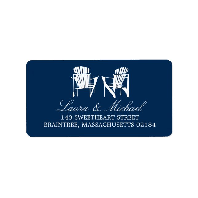 Adirondack Chairs | Address Label (Front)