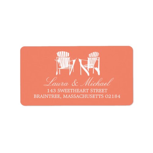 Adirondack Chairs  Address Label