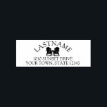 Adirondack Chairs Address Self-inking Stamp<br><div class="desc">Add a little summer inspiration to all of your letters with our Adirondack chairs return address stamp.  Big and easy to read,  this return address stamp with curved text name will look awesome on all of your mailings.</div>