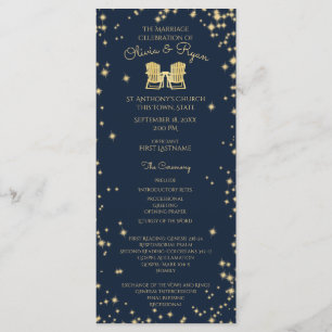 Adirondack Chairs and Starry Sky Navy Blue Program