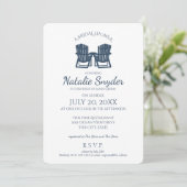 Adirondack Chairs Bridal Shower Invitation (Standing Front)