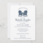 Adirondack Chairs Bridal Shower Invitation (Front)