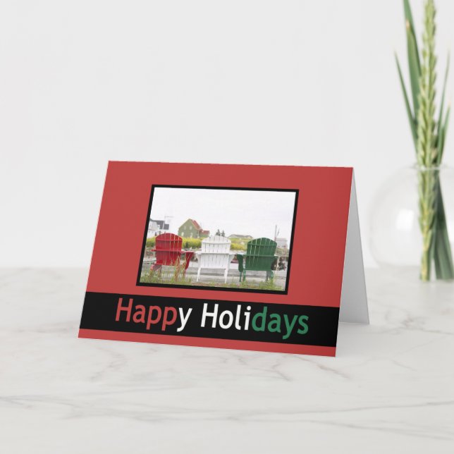 Adirondack Chairs Holiday Card (Front)