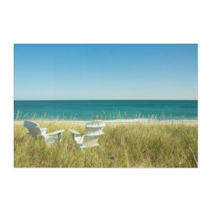 Adirondack Chairs in the Dunes Acrylic Print
