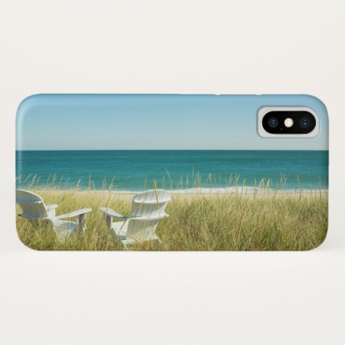 Adirondack Chairs in the Dunes iPhone X Case