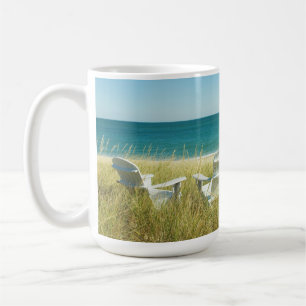 Adirondack Chairs in the Dunes Coffee Mug