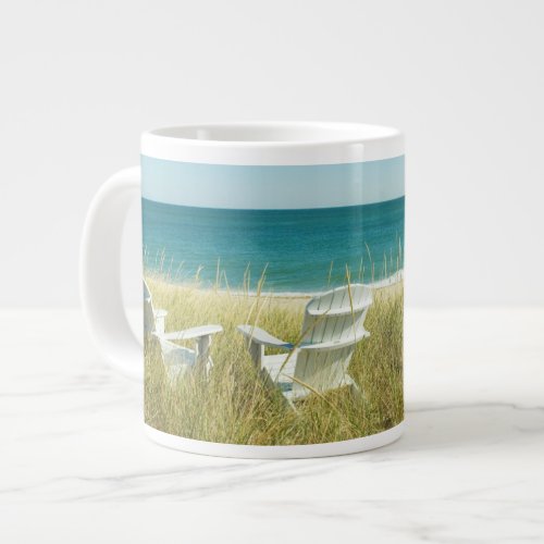 Adirondack Chairs in the Dunes Giant Coffee Mug