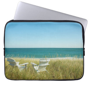 Adirondack Chairs in the Dunes Laptop Sleeve