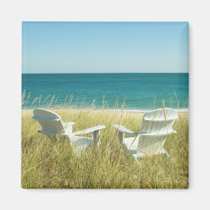 Adirondack Chairs in the Dunes Magnet