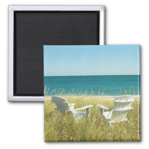 Adirondack Chairs in the Dunes Magnet