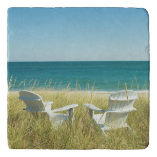Adirondack Chairs in the Dunes Trivet