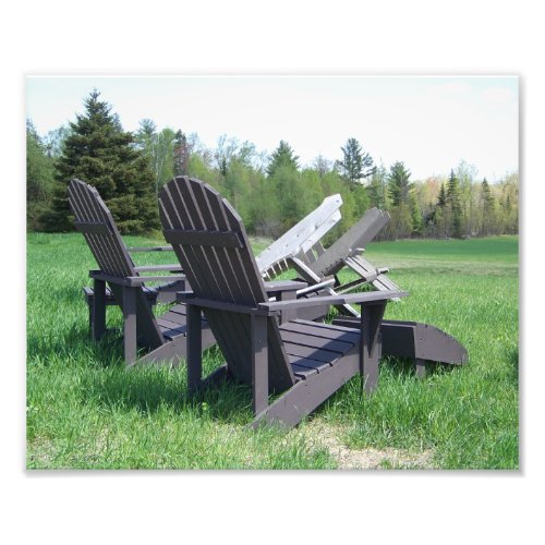 Adirondack Chairs Photo Print