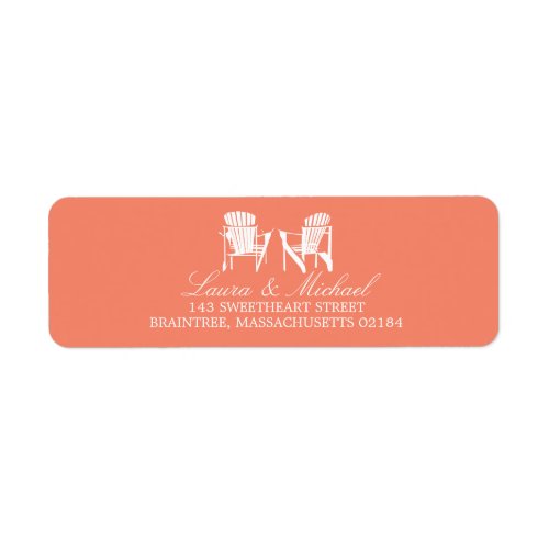 Adirondack Chairs  Return Address Label