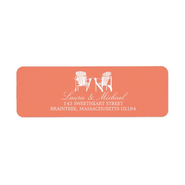 Adirondack Chairs | Return Address Label (Front)
