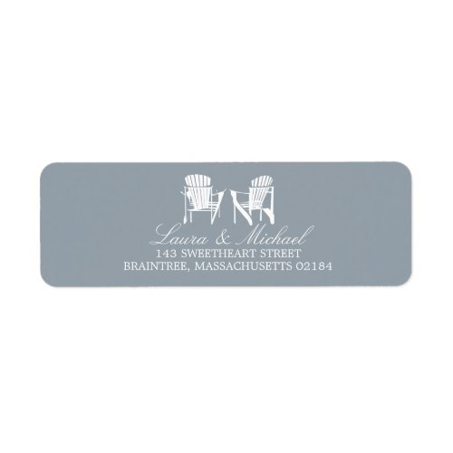 Adirondack Chairs  Return Address Label