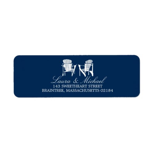 Adirondack Chairs  Return Address Label