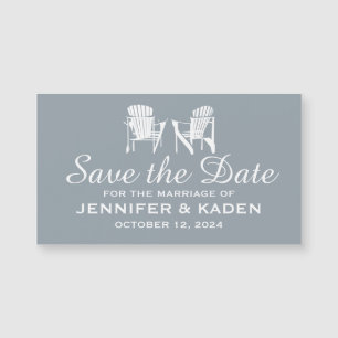Adirondack Chairs SILVER GRAY Save the Date