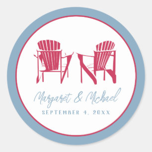 Adirondack Chairs Sticker - Personalized
