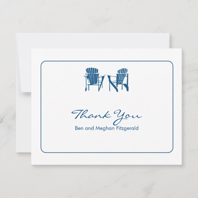 Adirondack Chairs Thank You Card (Front)