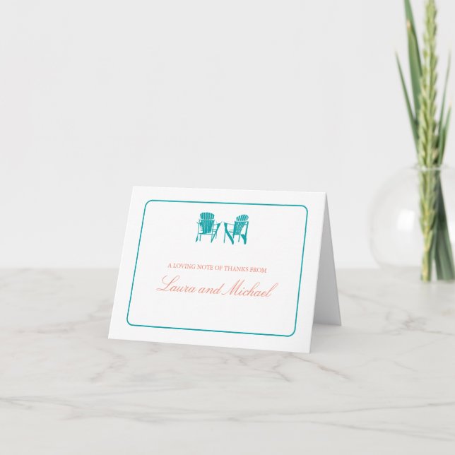 Adirondack Chairs Thank You Card (Front)