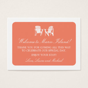 Adirondack Chairs   Wedding Favor Tag