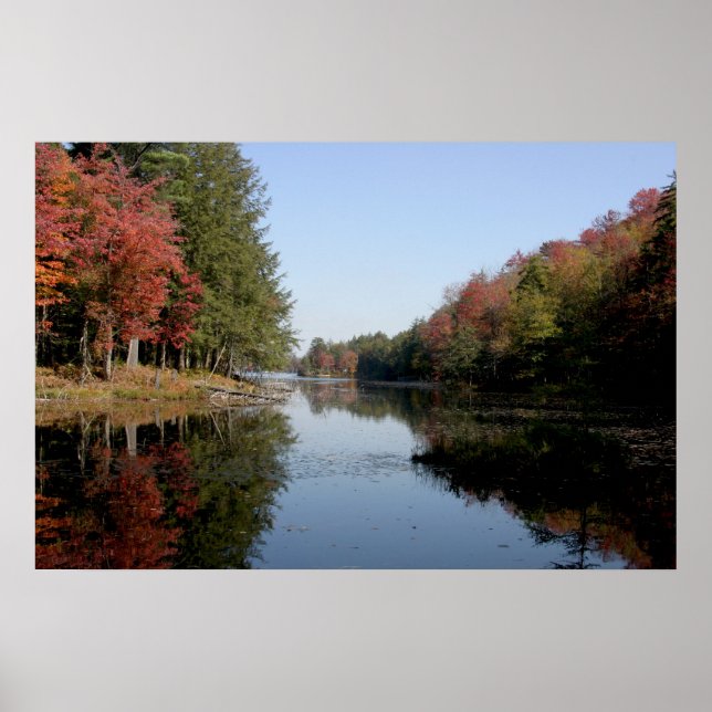Adirondack Fall Foliage Poster (Front)