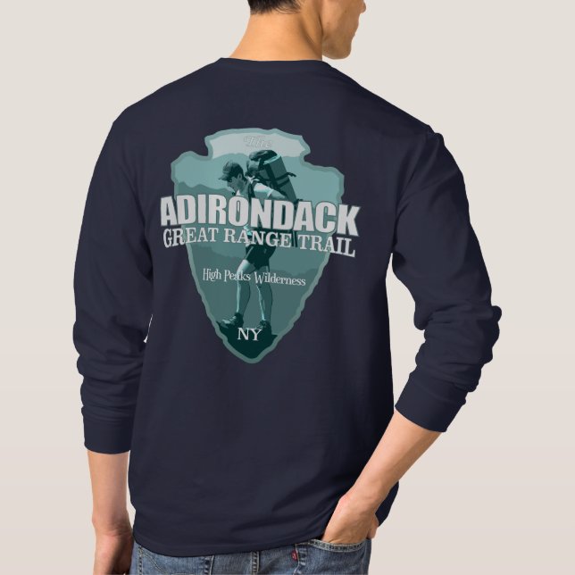 Adirondack Great Range Trail (arrow T) T-Shirt (Back)