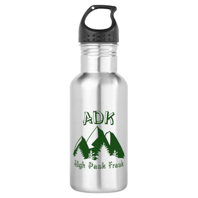 Adirondack High Peak Freak Stainless Steel Water Bottle (Front)