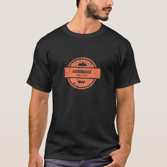 Adirondack High Peak hiking camping outdoor nature T-Shirt (Front)