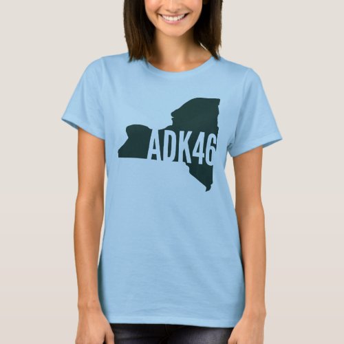 Adirondack High Peaks List Womens T_Shirt