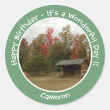 Adirondack Lean-to in Autumn Birthday Party Items