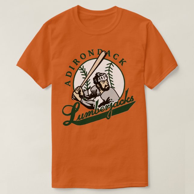 Adirondack Lumberjacks Baseball T-Shirt (Design Front)