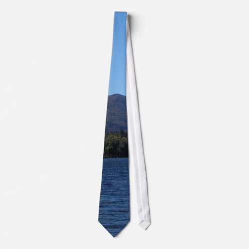 Adirondack Mountain Lake and Sky Panorama Tie