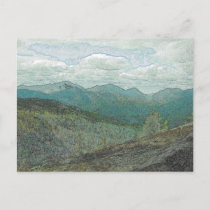Adirondack Mountain Peaks Panorama Postcard