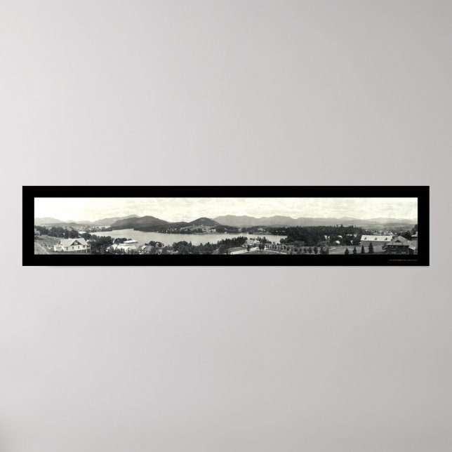 Adirondack Mountains & Lake Placid 1912 Poster (Front)