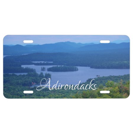 Adirondack Mountains License Plate