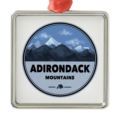 Adirondack Mountains New York Camping Metal Ornament