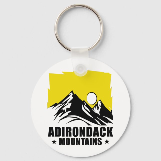 Adirondack Mountains New York USA Keychain (Front)