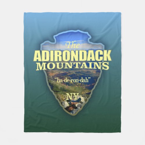 Adirondack Mtns arrowhead Fleece Blanket