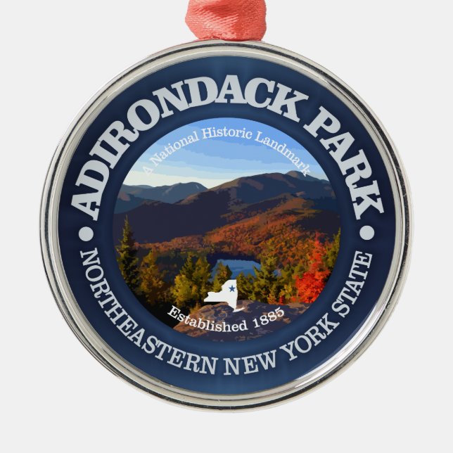 Adirondack Park Metal Ornament (Front)