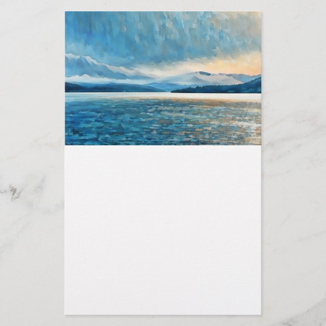 Adirondack Scene on Stationary Stationery (Front)