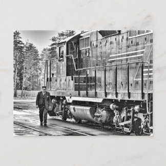 Adirondack Scenic Railroad Train-Conductor Postcard