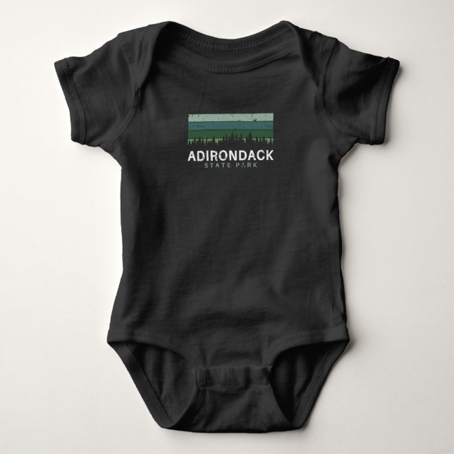 Adirondack State Park New York Souvenirs NY Baby Bodysuit (Front)